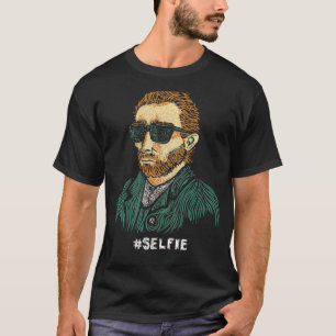 Styra av Selfie den roliga Van Gogh skjortan Tee