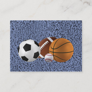 STYRA AV SPORTAR (baseball, fotboll, basket) Visitkort