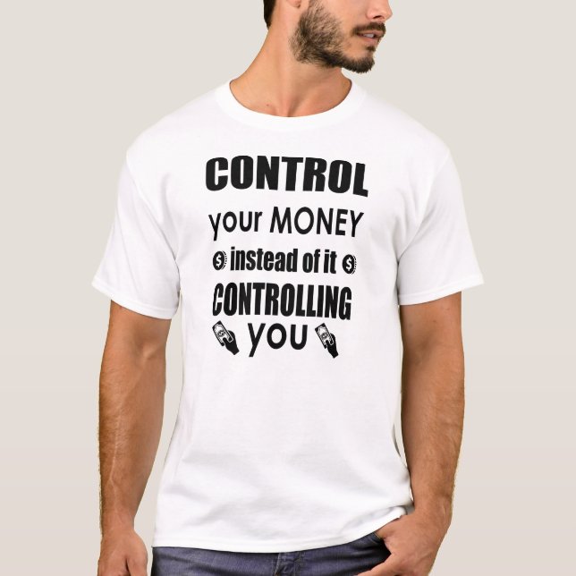 Styra dina pengar Dave Ramsey Citat Shirt Tee Shirt (Framsida)