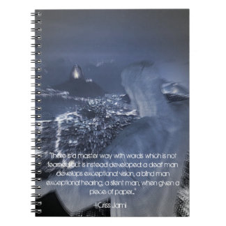 "Styra långt med den ord" anteckningsboken Anteckningsbok