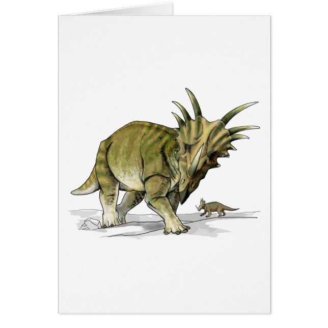 Styracosaurus Hälsningskort (Framsidan)