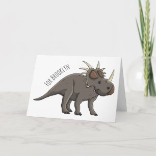 Styracosaurus-illustration av tecknaden kort