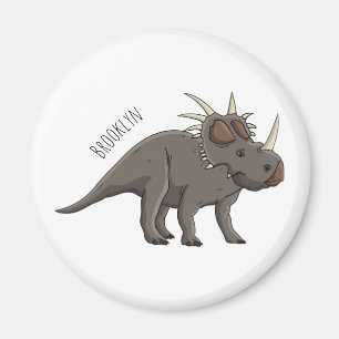 Styracosaurus-illustration av tecknaden magnet