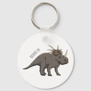 Styracosaurus-illustration av tecknaden nyckelring
