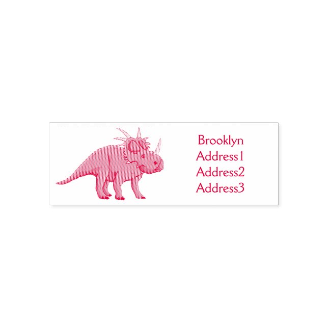 Styracosaurus-illustration av tecknaden självfärgande stämpel (Design)
