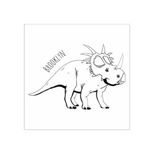 Styracosaurus-illustration av tecknaden stämpel