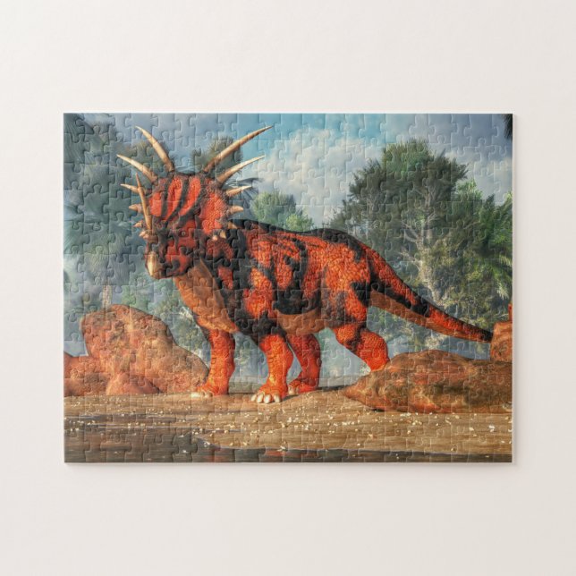 Styracosaurus Pussel (Horisontell)