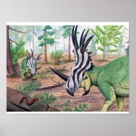 Styracosaurus Skriv ut Poster