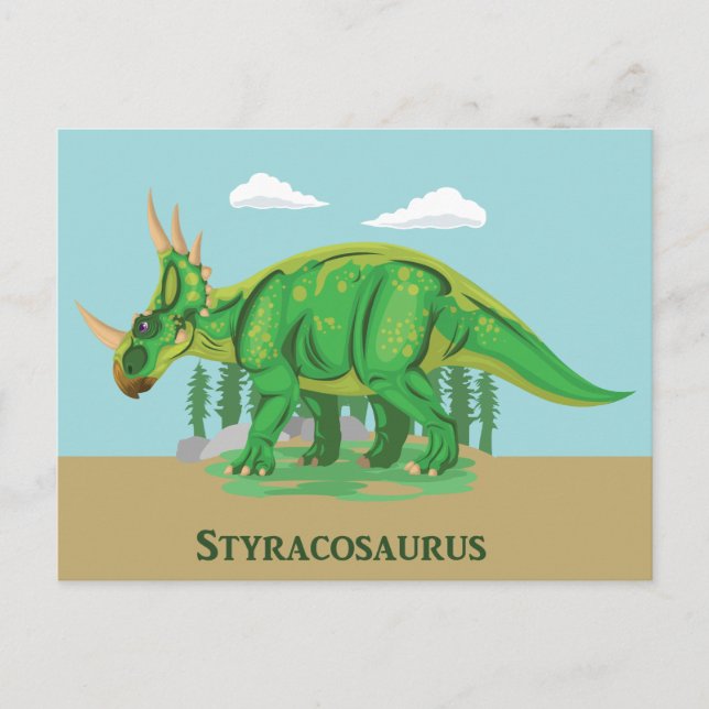 Styracosaurus Vykort (Framsida)