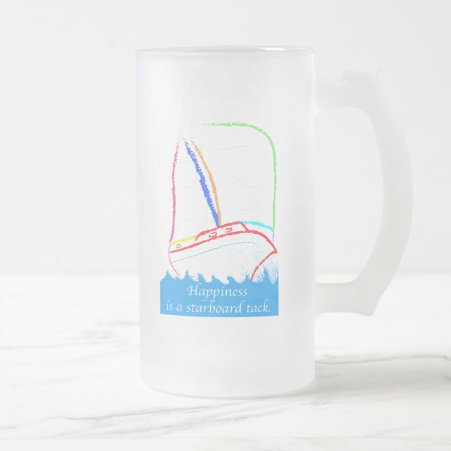 Styrbordhals Frostat Ölglas (Höger)