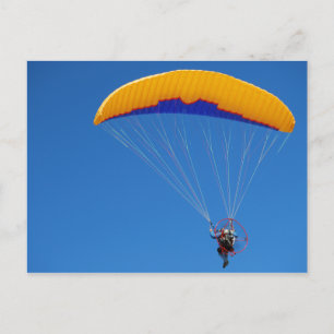 Styrd paraglider vykort