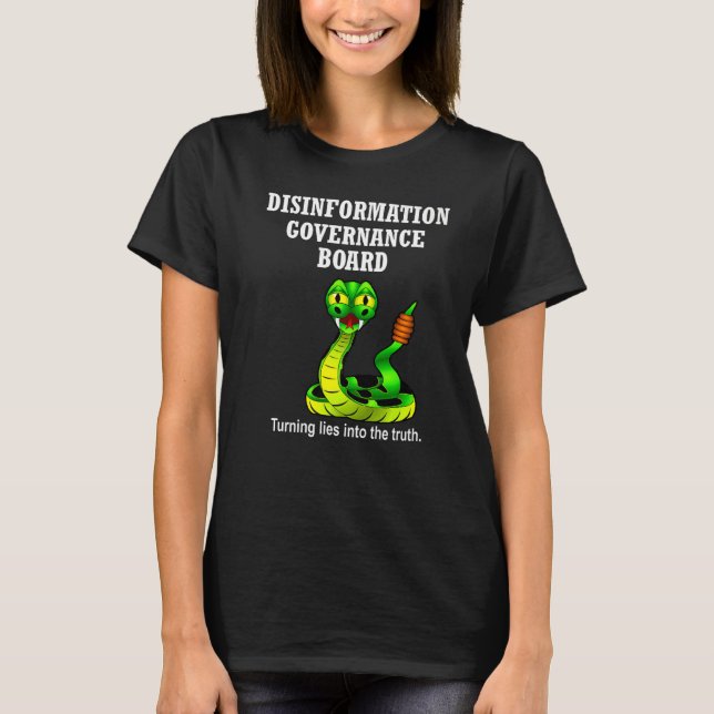 Styrelsen för desinformation Satire Sarcasm T Shirt (Framsida)