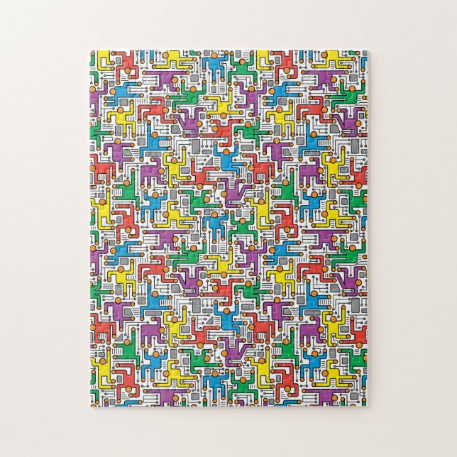 Styrelsen för mänskliga kretsar pussel (Vertikal)