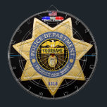 Styrelsen för personlig Police Edition Darttavla<br><div class="desc">Inte i dag, skurkar! Perfektens ritbord för poliser och för alla i tillsatta lagar. Har en polisbricka för anpassningsbar med anpassade och ID-nummer. Byt bara ut typsnittet "YRKESNAMN" mot din familj, din stad eller ditt företag namn. Du kan också ändra numret på grund på brickan (#3318) till ditt bricknummer eller...</div>