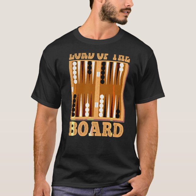 Styrelsens namn för Backgammon Fläkt T Shirt (Framsida)
