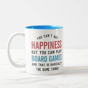 Styrelsens spel är Happny Board Games Älskare Två-Tonad Mugg