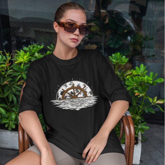 Styrhjul för Frakt i måne T Shirt (Skapare uppladdad)