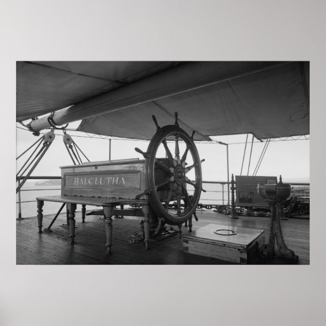 Styrhjul för segling av Frakt Poster (Framsidan)