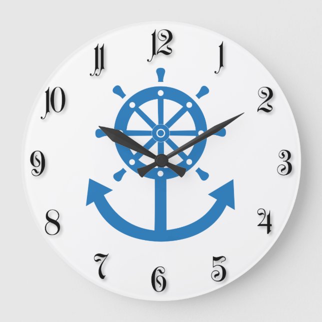 Styrhjul och förankring stor klocka (Framsida)