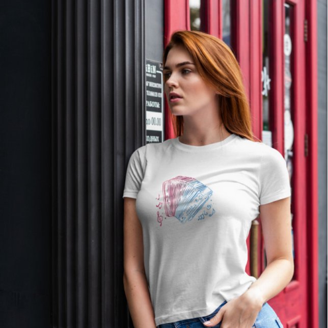 Styrian Harmonica Instrument T Shirt (Skapare uppladdad)