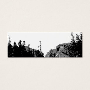 Styrka/berglandskap i B&W-bokmärke Litet Visitkort