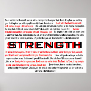 Styrka - Biblisk Poster
