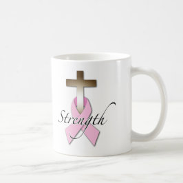 styrka för bröstcancermedvetenhet kaffemugg