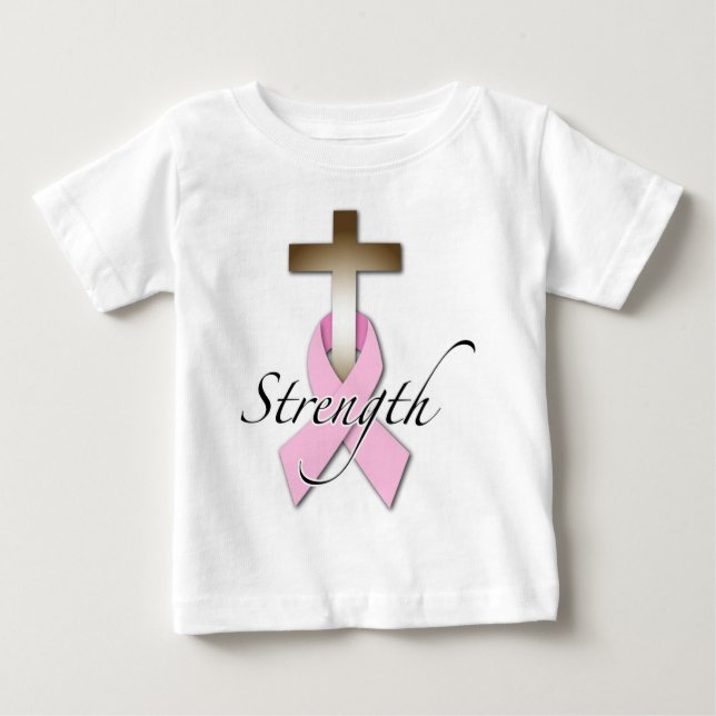 styrka för bröstcancermedvetenhet tee (Framsida)