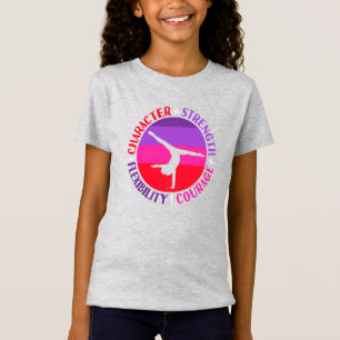 Styrka för flickgymnastikstyrka t shirt
