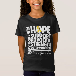 Styrka för service för Neuroblastoma cancerhopp T-shirt