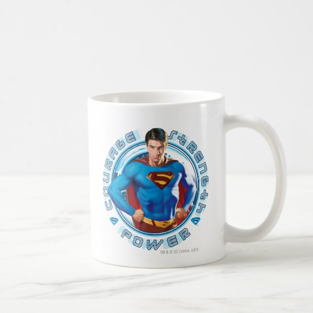 Styrka för superman-kurs kaffemugg (Höger)
