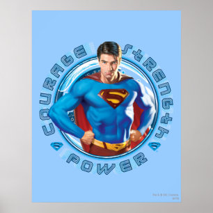 Styrka för superman-kurs poster