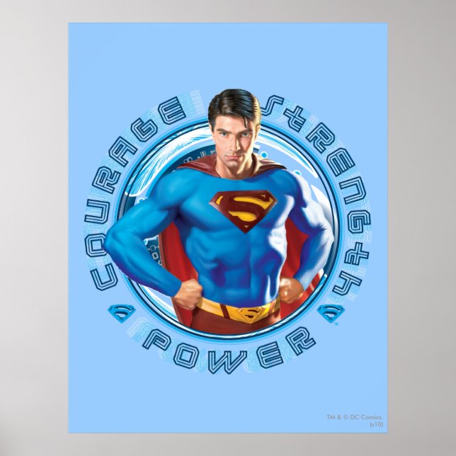 Styrka för superman-kurs poster (Framsidan)