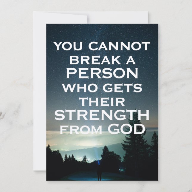 Styrka från Guds kort (Framsida)
