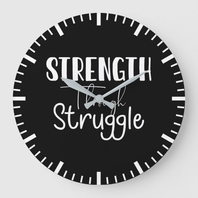 Styrka genom kamp, framgångsrik motivation stor klocka (Framsida)