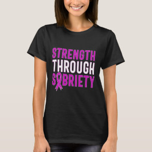 Styrka genom Lila av slutkänslighet för säkerhet T Shirt