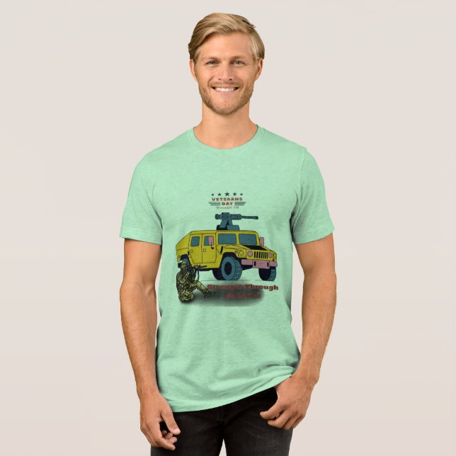 Styrka genom uppoffring grön t shirt (Framsida Full)