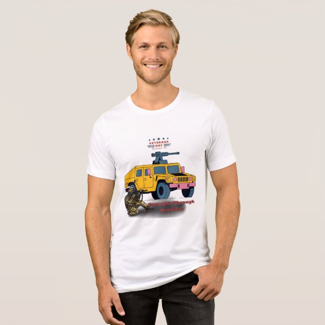 Styrka genom uppoffring vit t shirt (Framsida Full)