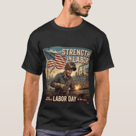 Styrka i Arbete - Amerikansk Arbetare Hyllning T Shirt