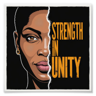Styrka i enhet - Stärka afrikansk konst-utskrift Fototryck