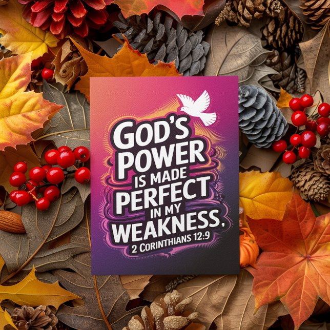 Styrka i intyg om svaghet julkort (Skapare uppladdad)