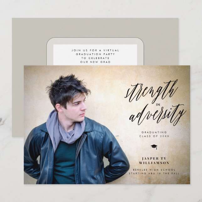 Styrka i motståndarinbjudan till Studenten (Fram/baksida)