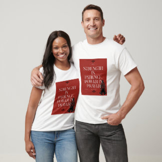 Styrka i patient, effekt i bön- Psalm 91:4 T Shirt