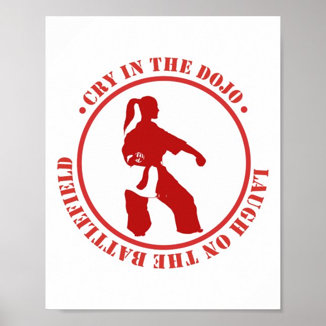 Styrka i serenitet: Karate-motivation Poster (Framsidan)