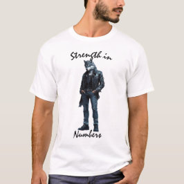 Styrka i Vargen Nummertecken T-Shirt