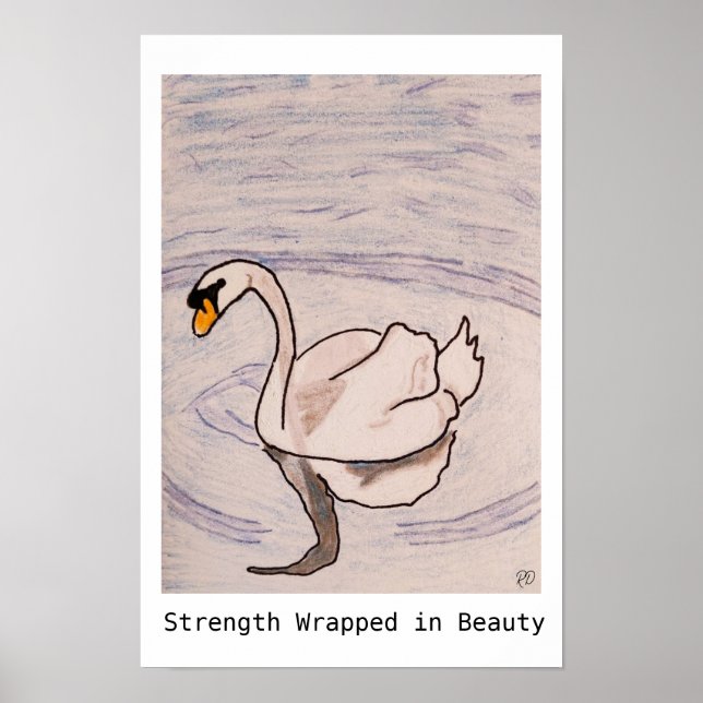 Styrka inkapslad i skönhet poster (Framsidan)