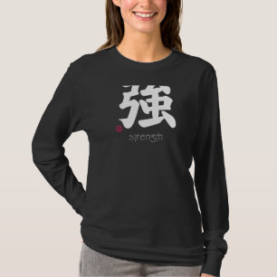 Styrka Kanji på japanska Brev Strong Symbol på T Shirt