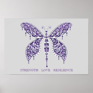 STYRKA - KÄRLEK - RESILIENCEaffisch Poster