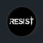 Styrka Knapp<br><div class="desc">Gå med motståndet mot den nuvarande administrationen med dessa protestknappar i vit skrift på svart. Begär att din röst ska höras. Ring er kongressledamot, marschera för lika höger och sluta inte tro att framsteg och hopp kommer att segra.</div>