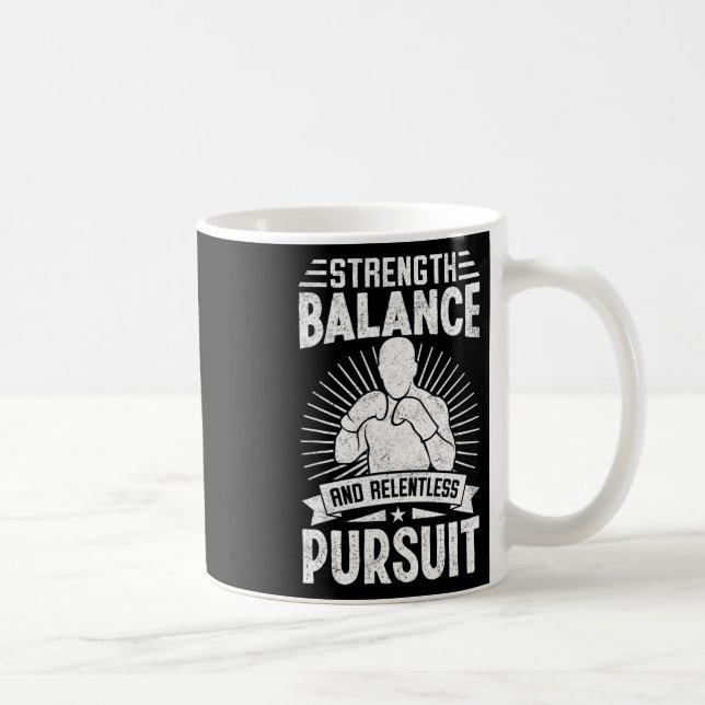 Styrka lansera och hänsynslös förföljelse karate f kaffemugg (Höger)